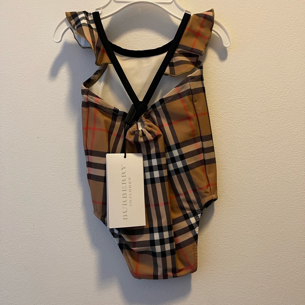 Burberry Kids Plaid One Piece Swimsuit - Picture 6 of 7